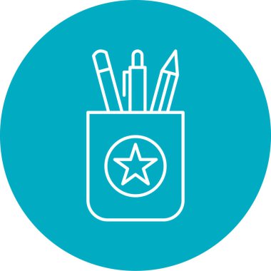 Modern eğitim ikonunun vektör illüstrasyonu