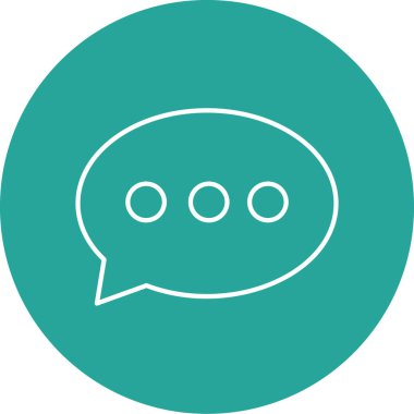 Sohbet simgesi vektör illüstrasyonu