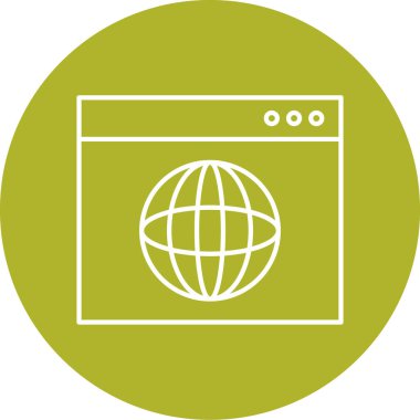 tarayıcı pencere simgesi, vektör illüstrasyonu