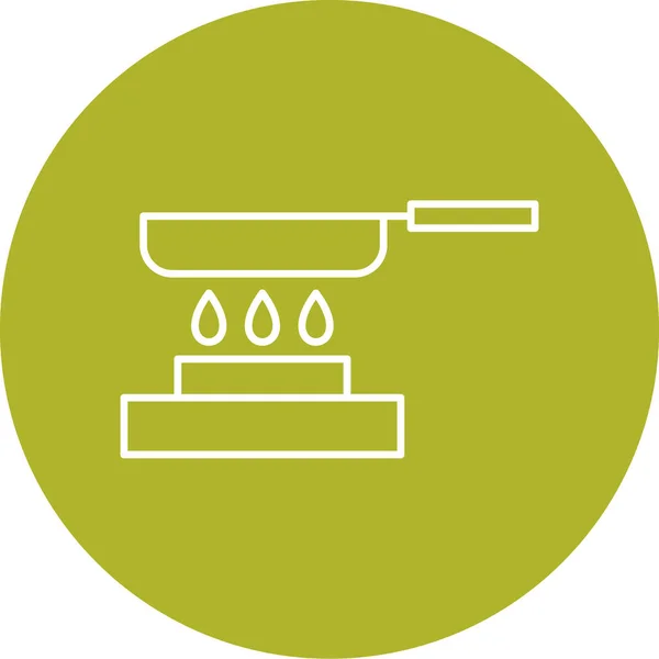 烹饪现代图标的矢量图解 — 图库矢量图片