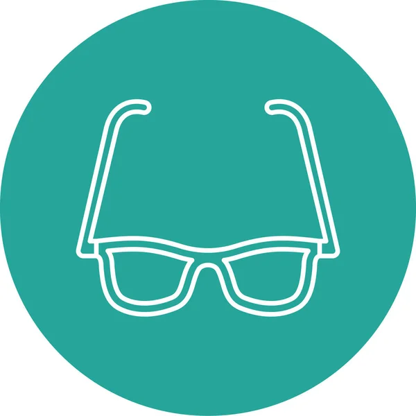 Szemüveget Web Ikon Vektor Illusztráció — Stock Vector