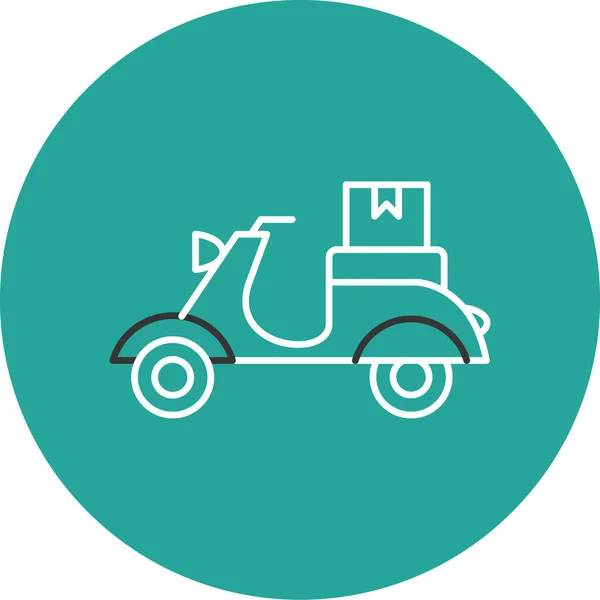 Vector Illustration Motorcycle Bike Icon — Stockový vektor