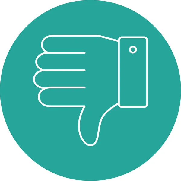 Vector Illustration Hand Holding Thumb Sign — Archivo Imágenes Vectoriales