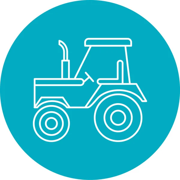 Ilustración Vector Gráfico Del Icono Del Tractor — Vector de stock