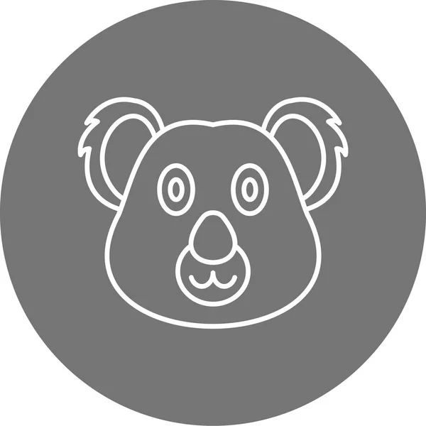 Ilustracja Wektorowa Ikony Niedźwiedzia — Wektor stockowy