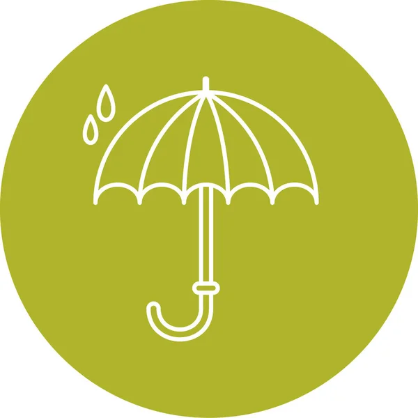 Vector Illustration Umbrella Icon — Stock Vector