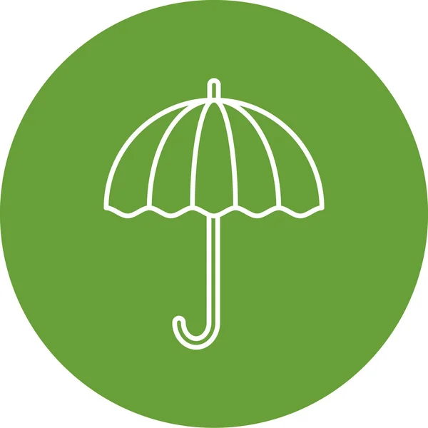 Esernyő Ikonjának Vektorillusztrációja — Stock Vector