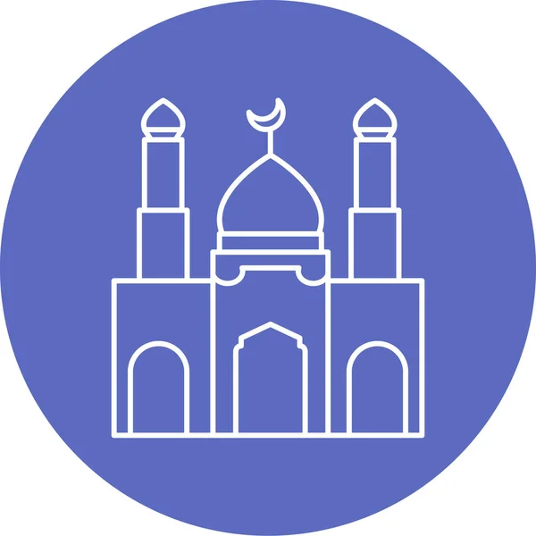 Мечеть Иконка Сайта — стоковый вектор