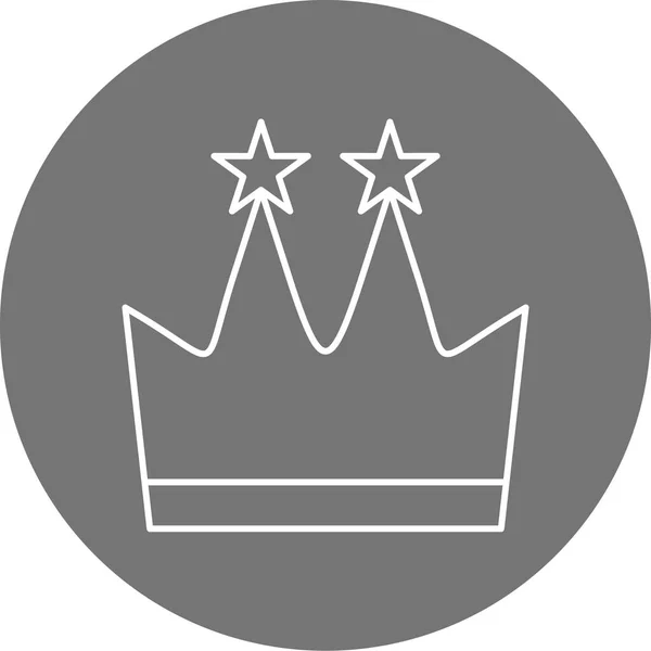 王冠のアイコンベクトルイラスト — ストックベクタ