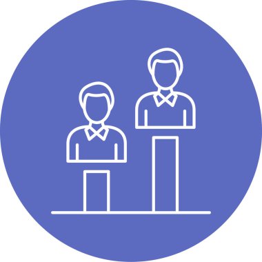 iş insanları simgesi vektör illüstrasyonu