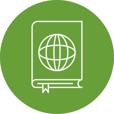 Kitap. Web simgesi basit illüstrasyon