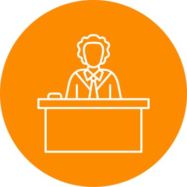 konferans ikonu vektör illüstrasyonu