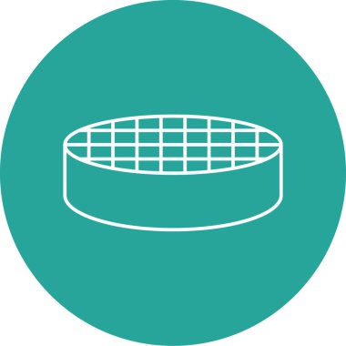 Futbol topu simgesinin vektör illüstrasyonu