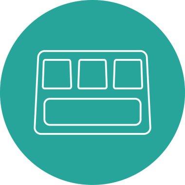 Modern b 'nin vektör illüstrasyonu eksik simgesi