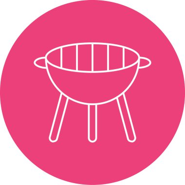 Izgara ikonu vektör illüstrasyonu