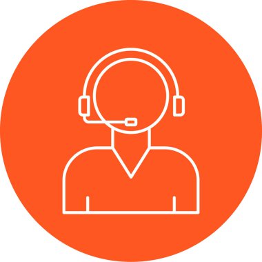 Çağrı merkezi ikon vektör illüstrasyonu