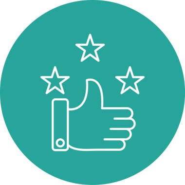 Bir yıldız simgesinin vektör illüstrasyonu