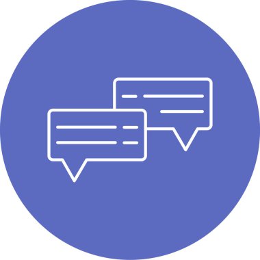 Konuş. Web simgesi basit illüstrasyon