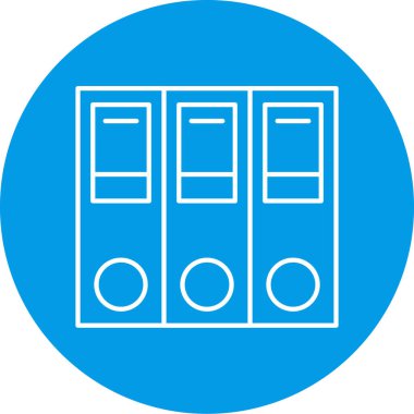 Ofis ve uzay simgesinin vektör illüstrasyonu