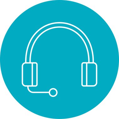 Vektör kulaklık simge tasarlamak