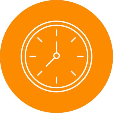 Saat simgesinin vektör illüstrasyonu