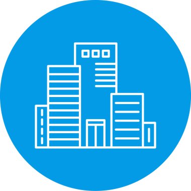 Modern yapı simgesinin vektör illüstrasyonu