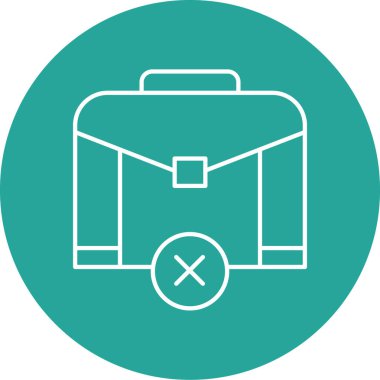 Evrak çantası simgesinin vektör illüstrasyonu