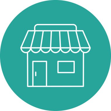 dükkan simgesi vektör illüstrasyonu