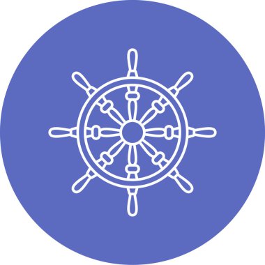 Gemi simgesinin vektör illüstrasyonu