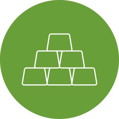 Altın çubukların basit vektör çizimi