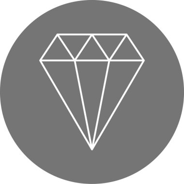 Elmas simgesi vektör illüstrasyonu