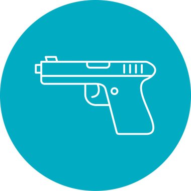 Askeri silah simgesinin vektör çizimi