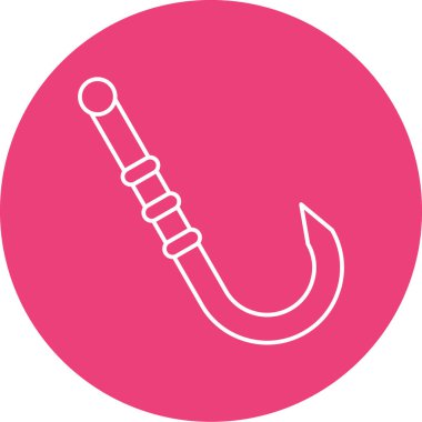 Balık kancası simgesinin vektör illüstrasyonu