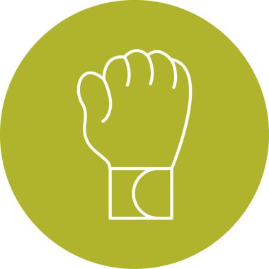 Tek el simgesinin vektör illüstrasyonu