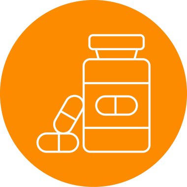 İlaç simgesinin vektör illüstrasyonu