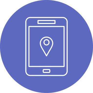 Cep telefonu. Web simgesi basit illüstrasyon