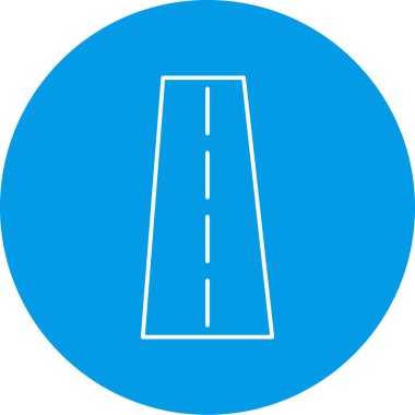 yol simgesi vektör illüstrasyonu