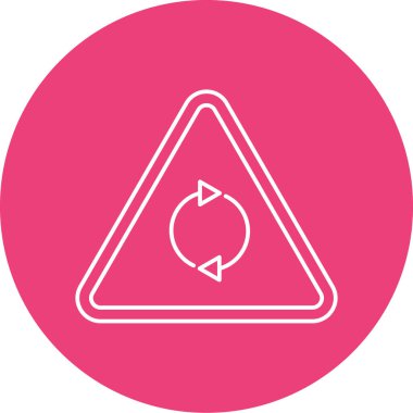 Yol işaretinin vektör illüstrasyonu