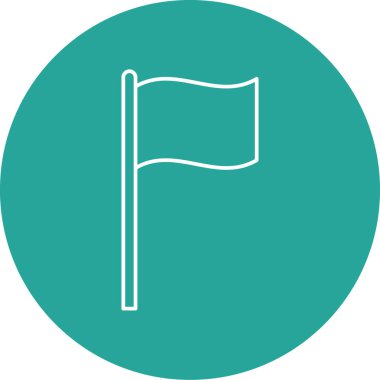 bayrak ikonu vektör illüstrasyonu