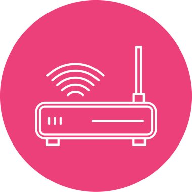 router simgesi vektör illüstrasyonu