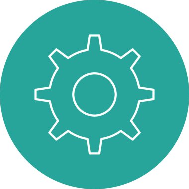 simple vector illustration of gear icon