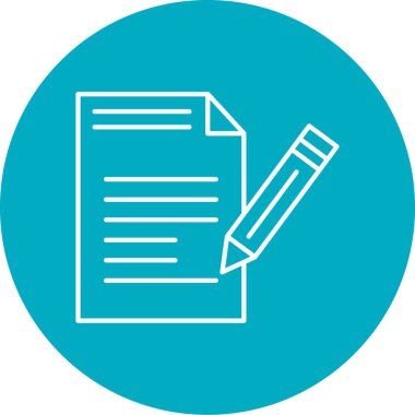 belge simgesi, vektör çizimi