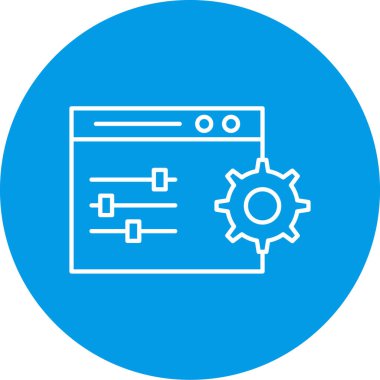 seo modern simgesinin vektör illüstrasyonu