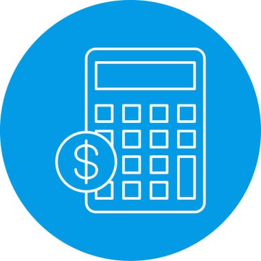 Hesap makinesi vektör simgesi