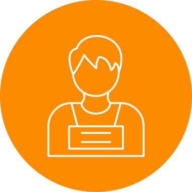 İş adamı simgesinin vektör illüstrasyonu