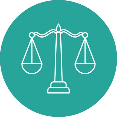vector illustration of justice icon
