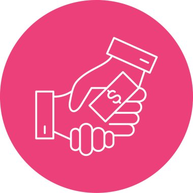 vektör karşılıklı düz simgesi