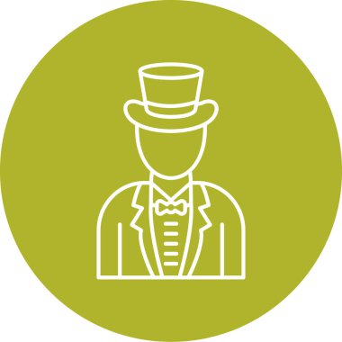 Şapka takan bir adamın vektör çizimi