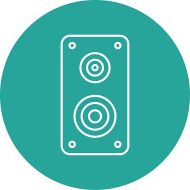 ses aygıtı, müzik konsepti simgesi modayla izole edilmiş arkaplan