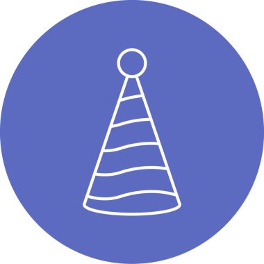 Yılbaşı ve yeni yıl şapkasının vektör çizimi